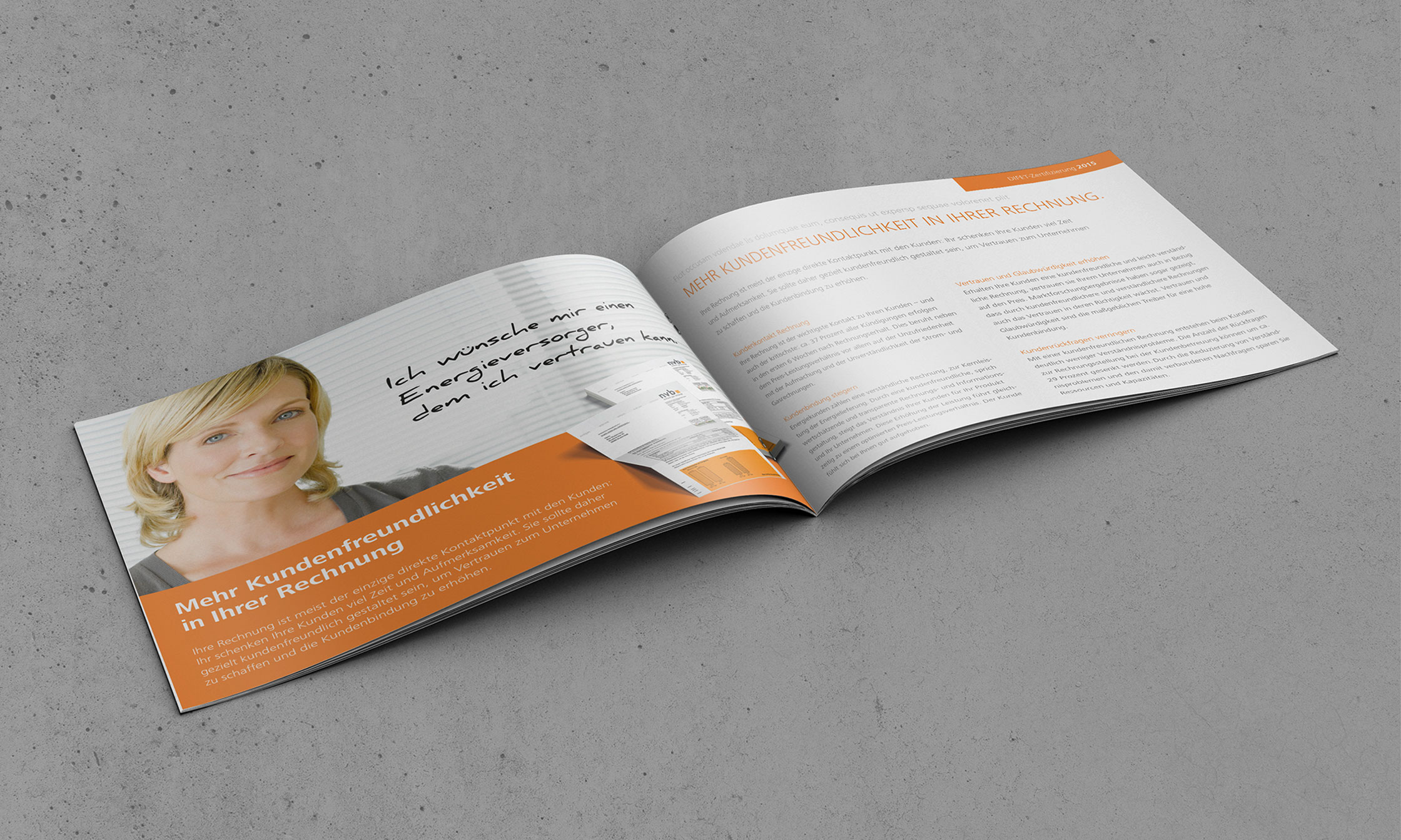 Unternehmensbroschüre © drehphase brand & design communication, Florian Dreher