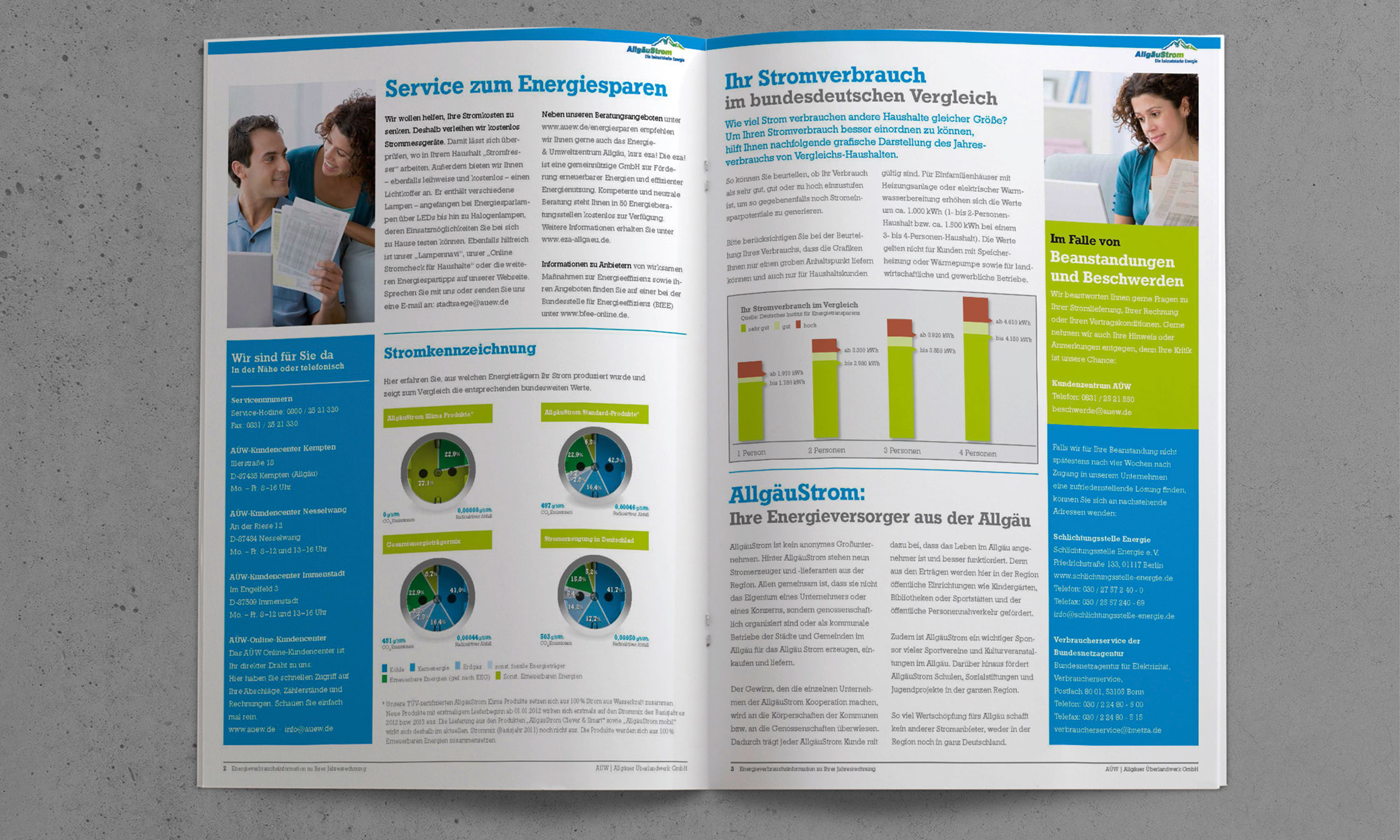 Kundenfreundlicher Rechnungsbeileger Folgeseiten © drehphase brand & design communication, Florian Dreher
